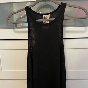 free people halter tank black ribbed
